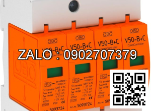 Chống sét lan truyền V50-B+C/4+FS-280 (280V, 4P, Imax 50kA+FS) OBO 5093647