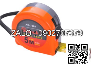 Thước dây Asaki 7.5mx25mm hệ inch&hệ m nền vàng AK-7066