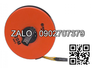 Thước dây sợi thủy tinh Asaki 50m vỏ nhựa nền vàng AK-0393