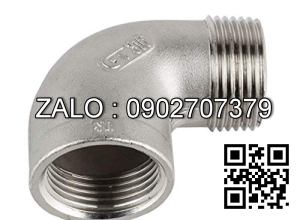co góc 90 ren ngoài , ren trong Inox 201 1-1/2