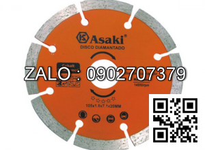 Đĩa cắt gạch khô cao cấp Asaki AK-0429 Φ105 x 20mm