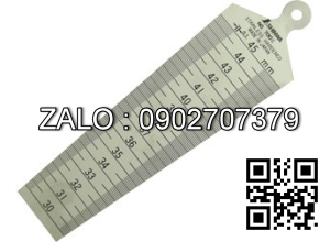Thước lá đo lỗ Shinwa 30-
45mm 62610