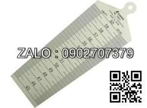Thước lá đo lỗ Shinwa 45-
60mm 62615