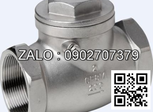 Van 1 chiều lá ren Inox 304 DN8