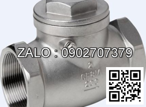 Van 1 chiều lá ren Inox 201 DN25