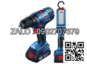 Bộ combo máy khoan và đèn dùng pin Bosch 06019F81K3 GSR 180-LI+GLI 180-LI