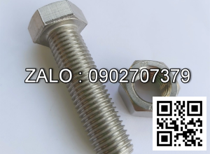 Bulong inox đầu lục giác M18x25