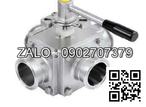 Van Inox 4 ngã không ren Ø 42