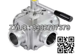 Van Inox 4 ngã không ren Ø 75