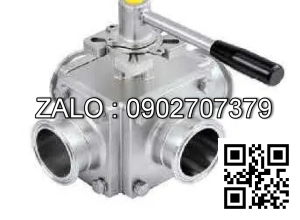 Van Inox 4 ngã không ren Ø 125