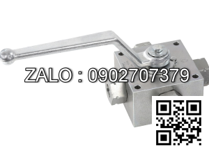 Van Inox 4 ngã ren trong thủy lực Ø 42