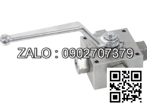 Van Inox 4 ngã ren trong thủy lực Ø 180