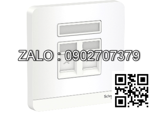 Bộ 2 ổ cắm mạng Clipsal / Schneider E8332TDRJS5_WE_G19