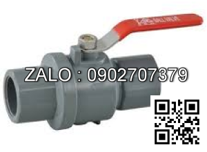 Van khóa nhựa tay vặn Inox màu đỏ 34