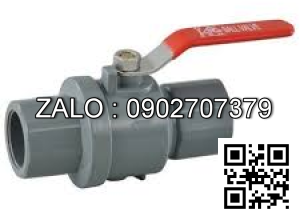 Van khóa nhựa tay vặn Inox màu đỏ 42