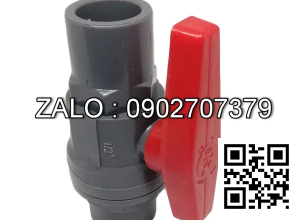 Van khóa nước nhựa tay vặn màu đỏ 49