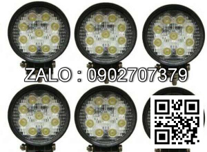 Đèn 12V-80V27W led 9 bóng tròn DC ( ánh sáng vàng )