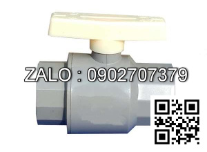 Van khóa nước nhựa tay gạt nước nhựa màu trắng 49