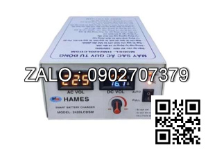 Máy sạc ắc quy tự động Hames 24V-200Ah HM-2420 LCD