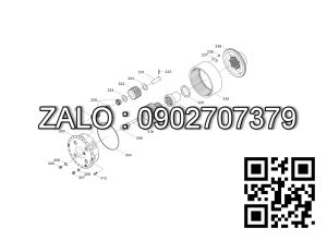 Vỏ bộ bánh răng hành tinh dùng cho xe nâng Huyndai 25 tấn,ZGBJ-00159