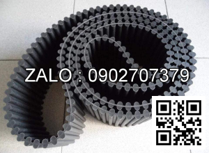 Dây đai công nghiệp 2 mặt răng caosu, pu ds8m