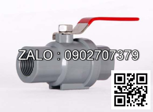 Van khóa nước nhựa răng trong RT tay vặn Inox màu đỏ 140 Bình Minh