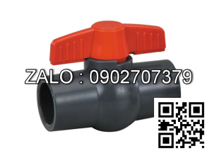 Van khóa nước nhựa tay vặn nước nhựa màu đỏ 34 Bình Minh