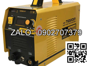 Máy hàn Tig (200A - 220V) (Inverter) HK TIG200I ( Phụ kiện gồm: Bộ súng hàn TIG và kẹp mass + 2 mét dây mass ) ( Có đồng hồ hiển thị )