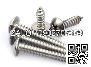 Vít bake đầu chỏm cầu thân bulong inox 304 M4x4