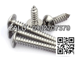 Vít bake đầu chỏm cầu thân bulong inox 304 M4x50