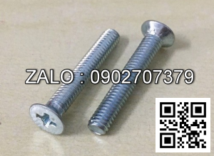 Vít bake đầu bằng thân bulong inox 304 M4x32