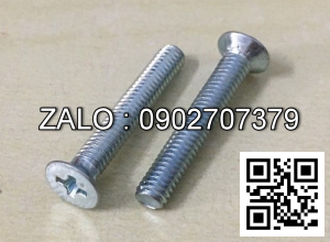 Vít bake đầu bằng thân bulong inox 304 M5x9