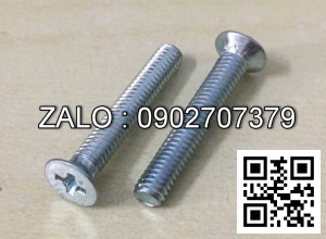 Vít bake đầu bằng thân bulong inox 304 M5x50