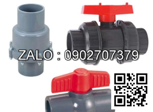 Van khóa nhựa tay vặn màu đỏ 21 Tiền Phong