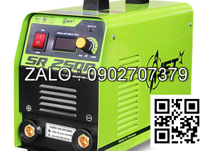 Máy hàn que Inverter 250 Ampe - 220V JET250R (Phụ kiện gồm: Gồm 2 cọc nối dài , không dây hàn )( Có đồng hồ hiển thị )