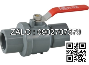 Van khóa nước nhựa tay vặn Inox màu đỏ 168 Tiền Phong