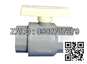 Van khóa nước nhựa tay gạt nước nhựa màu trắng 34 Tiền Phong