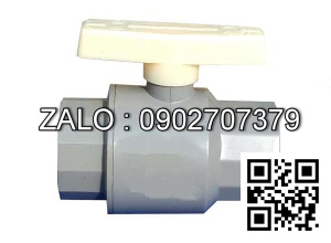 Van khóa nước nhựa tay gạt nước nhựa màu trắng 42 Tiền Phong