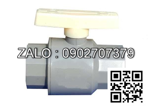 Van khóa nước nhựa tay gạt nước nhựa màu trắng 60 Tiền Phong