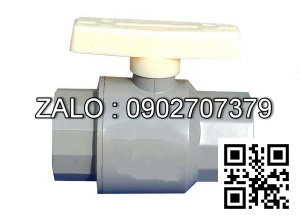 Van khóa nước nhựa tay gạt nước nhựa màu trắng 90 Tiền Phong