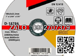 Bộ 3 đá cắt sắt Makita D-18786