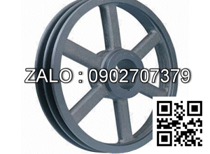 Pulley máy nén khí phi 140x42 3 rãnh tam giác 10x10 mm