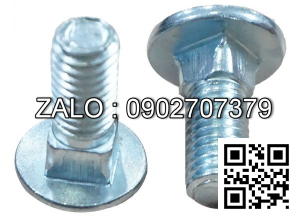 Bulong cổ vuông thép mạ kẽm M60x25
