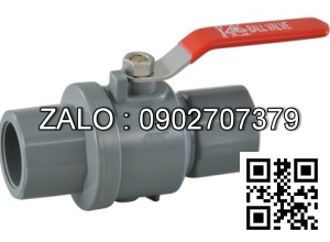 Van khóa nước nhựa tay vặn Inox màu đỏ 140 Đồng Nai