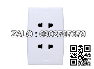 Bộ ổ cắm đôi 2 chấu Clipsal / Schneider E84426U2_G19