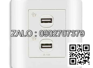 2 cổng sạc USB 2.1A Clipsal / Schneider E8432USB_WE_G19