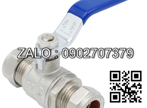 Van khóa thau tay gạt màu xanh 34