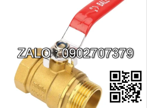 Van khóa thau tay gạt Inox màu xanh 42