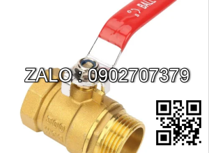 Van khóa thau tay gạt Inox màu xanh 49