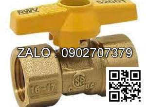 Van khóa thau tay vặn Inox màu trắng 42